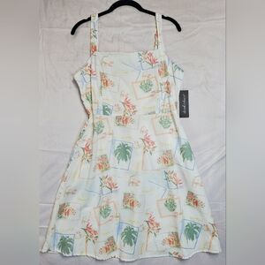 Derek Heart Floral Print Dress